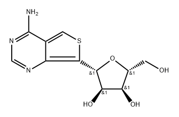 D-Ribitol, 1-C-(4-aminothieno[3,4-d]pyrimidin-7-yl)-1,4-anhydro-, (1R)- 结构式