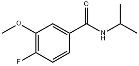 4-fluoro-N-isopropyl-3-methoxybenzamide 结构式