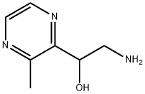 2-氨基-1-(3-甲基吡嗪-2-基)1-乙醇 结构式
