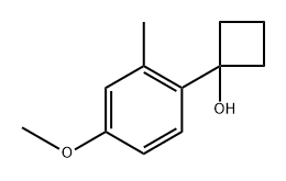 1-(4-甲氧基-2-甲基苯基)环丁醇 结构式