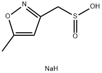 (5-甲基异噁唑-3-基)甲亚磺酸钠盐 结构式