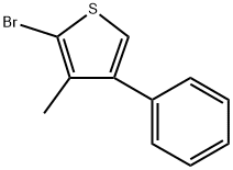 2-Bromo-3-methyl-4-phenylthiophene 结构式