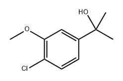 2-(4-氯-3-甲氧基苯基)丙-2-醇 结构式