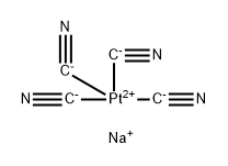 四(氰基C)铂酸二钠 结构式