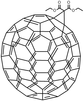 (1,2-METHANOFULLERENE C70)-71,71-DICARBOXYLIC ACID DIETHYL ESTER 结构式