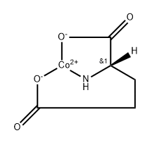 Cobalt, [L-glutamato(2-)-κN,κO1,κO5]- (9CI) 结构式