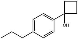 1-(4-propylphenyl)cyclobutanol 结构式