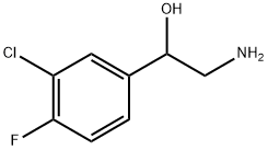 Benzenemethanol, α-(aminomethyl)-3-chloro-4-fluoro- 结构式