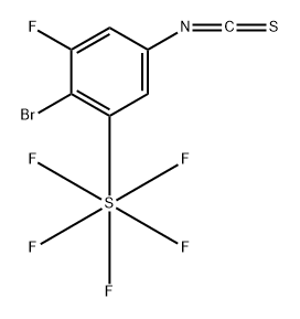 3-pentafluorosulfur-4-bromo-5-fluoroisothiocyanatobenzene 结构式