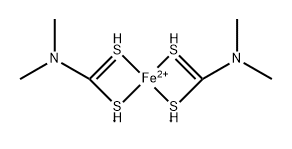 BIS(DIMETHYLDITHIOCARBAMATO)IRON 结构式