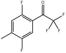 1-(2,5-Difluoro-4-methylphenyl)-2,2,2-trifluoroethanone 结构式