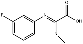 5-fluoro-1-methyl-1H-1,3-benzodiazole-2-carboxylic acid 结构式