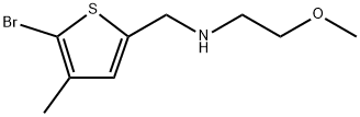 5-Bromo-N-(2-methoxyethyl)-4-methyl-2-thiophenemethanamine 结构式