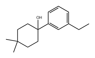 1-(3-ethylphenyl)-4,4-dimethylcyclohexanol 结构式