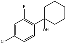 1-(4-氯-2-氟苯基)环己醇 结构式