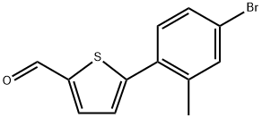 5-(4-Bromo-2-methylphenyl)thiophene-2-carbaldehyde 结构式