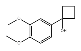 1-(3.4-二甲氧基苯基)环丁醇 结构式