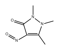 3H-Pyrazol-3-one,  1,2-dihydro-1,2,5-trimethyl-4-nitroso-,  radical  ion(1-)  (9CI) 结构式