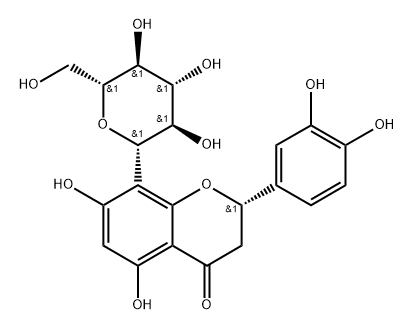 圣草酚-8-葡萄糖苷 结构式