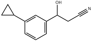 3-Cyclopropyl-β-hydroxybenzenepropanenitrile 结构式
