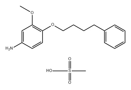 m-Anisidine, 4-(4-phenylbutoxy)-, methanesulfonate (8CI) 结构式