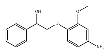 2-<4-Amino-2-methoxy-phenoxy>-1-phenyl-aethanol-(1) 结构式