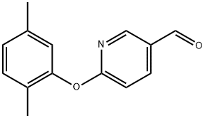 6-(2,5-dimethylphenoxy)nicotinaldehyde 结构式