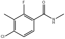 4-Chloro-2-fluoro-N,3-dimethylbenzamide 结构式