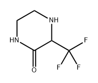 3-(三氟甲基)哌嗪-2-酮 结构式