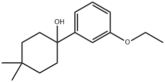 1-(3-ethoxyphenyl)-4,4-dimethylcyclohexanol 结构式