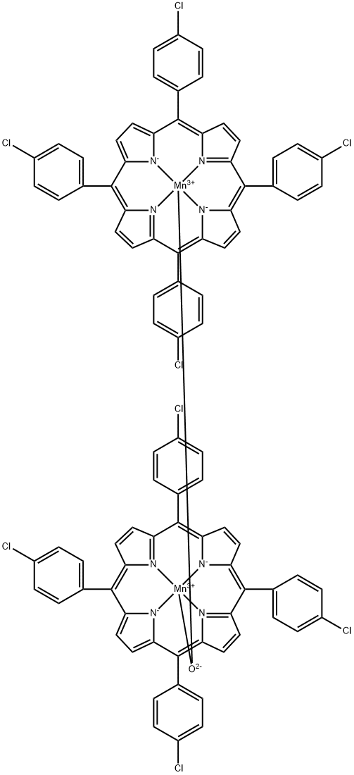 Μ-氧-双四对氯苯基卟啉锰 结构式