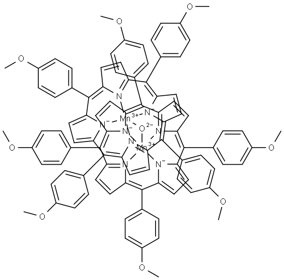 Μ-氧-双锰四对甲氧苯基卟啉 结构式