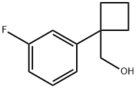 1-(3-氟苯基)环丁基甲醇 结构式