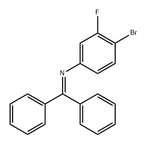 4-Bromo-N-(diphenylmethylene)-3-fluoro-benzenamine 结构式