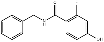 N-benzyl-2-fluoro-4-hydroxybenzamide 结构式