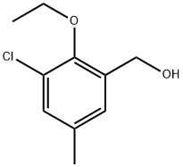 (3-chloro-2-ethoxy-5-methylphenyl)methanol 结构式