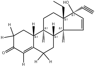 Gestodene-2,2,4,6,6,10-d6 	 结构式