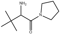 2-amino-3,3-dimethyl-1-(pyrrolidin-1-yl)butan-1-one 结构式