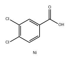 Bis(3,4-dichlorobenzoic acid)nickel(II) salt 结构式