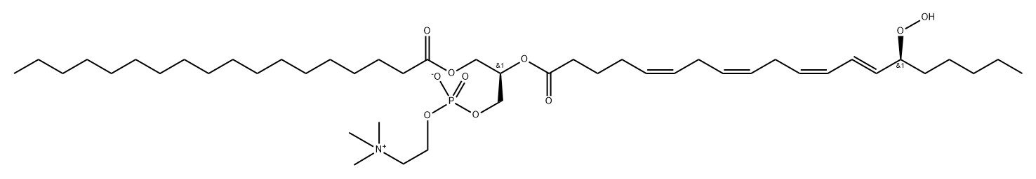 1-Stearoyl-2-15(S)-HpETE-sn-glycero-3-PC 结构式