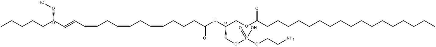 1-Stearoyl-2-15(S)-HpETE-sn-glycero-3-PE 结构式