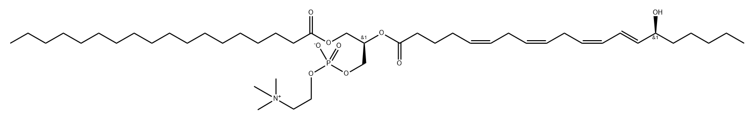 1-Stearoyl-2-15(S)-HETE-sn-glycero-3-PC 结构式