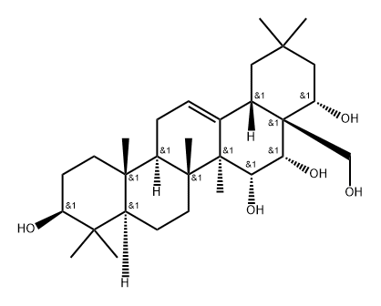 玉蕊醇A,1 结构式
