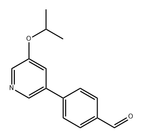 4-(5-Isopropoxypyridin-3-yl)benzaldehyde 结构式