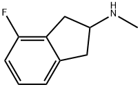 4-fluoro-N-methyl-2,3-dihydro-1H-inden-2-amine 结构式