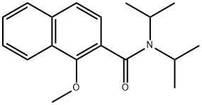 1-Methoxy-N,N-bis(1-methylethyl)-2-naphthalenecarboxamide 结构式