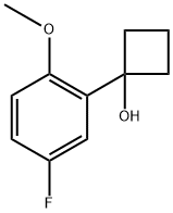 1-(5-fluoro-2-methoxyphenyl)cyclobutanol 结构式