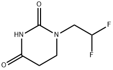 1-(2,2-二氟乙基)二氢嘧啶-2,4(1H,3H)-二酮 结构式