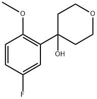 4-(5-fluoro-2-methoxyphenyl)tetrahydro-2H-pyran-4-ol 结构式