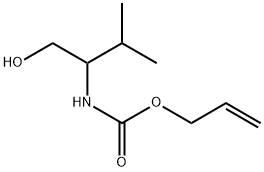 N-Allyloxycarbonyl-DL-valinol 结构式
